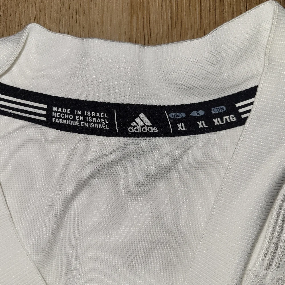 ADIDAS Prime Knit Hype Football Jersey Mens White Size XL New with Small Stain